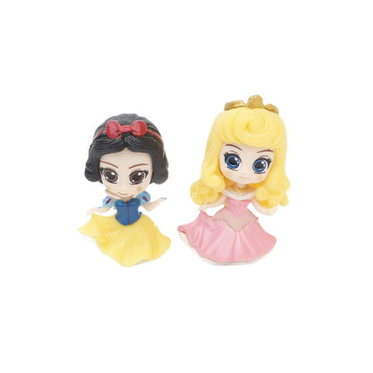 Cross-border 7 Q version princess figurines Snow White Mermaid Mulan Cinderella toy doll model ornaments