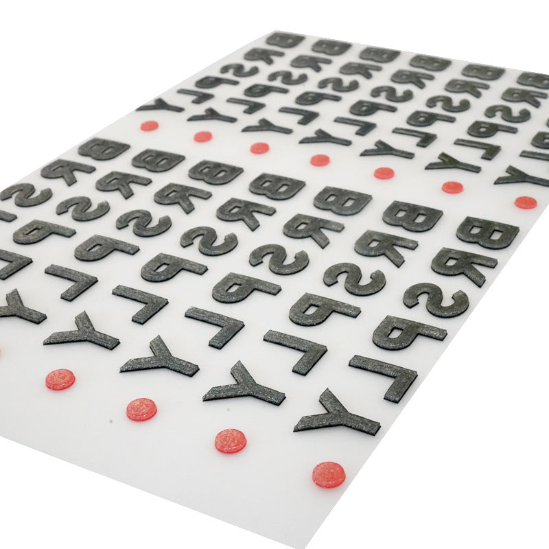 【乐丰】硅胶厚板烫画 3D立体logo 凹凸效果热转印花辅料烫图