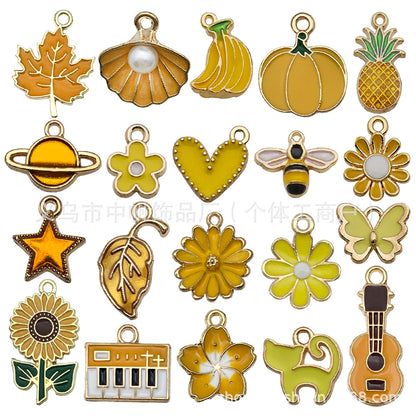 pendant Charms mix collections - Dripping Alloy DIY Bracelet Necklace Earring Key Ring Pendant