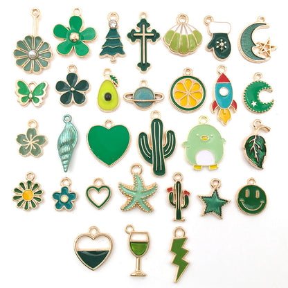 pendant Charms mix collections - Dripping Alloy DIY Bracelet Necklace Earring Key Ring Pendant