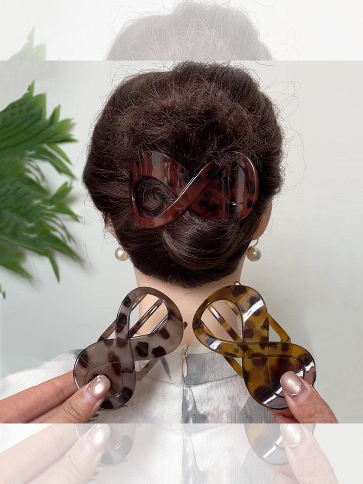Large Updo Claw Hair Clip Headwear for Women, High-End 2026 New Style Duckbill Clip for the Back of the Head Without Insertion, Duckbill Clip Hair Clip