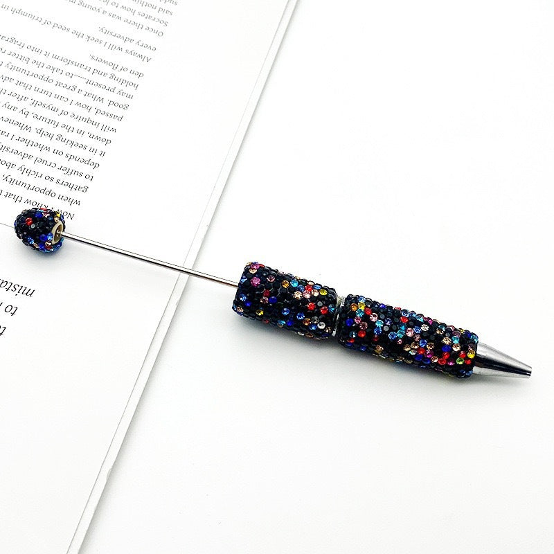 DIY solid color full diamond ballpoint pen exquisite heavy industry rhinestone cute ballpoint pen cross-border hot selling puzzle gift pen