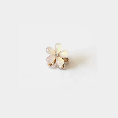 Small mini floral claw clip for women, high-end side, bangs hair clip for front front, delicate princess hair clip