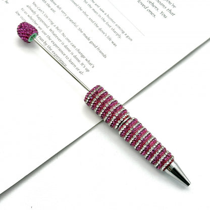DIY striped full diamond ballpoint pen broken diamond heavy industry beaded ballpoint pen girl's heart cute gift pen spot wholesale