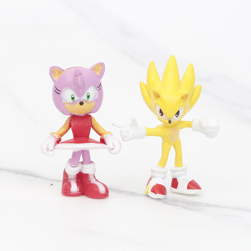 New Flying Sonic Handicraft Toys Tone Mouse Ornaments Cake Decorations Hedgehog Claw Machine Hot