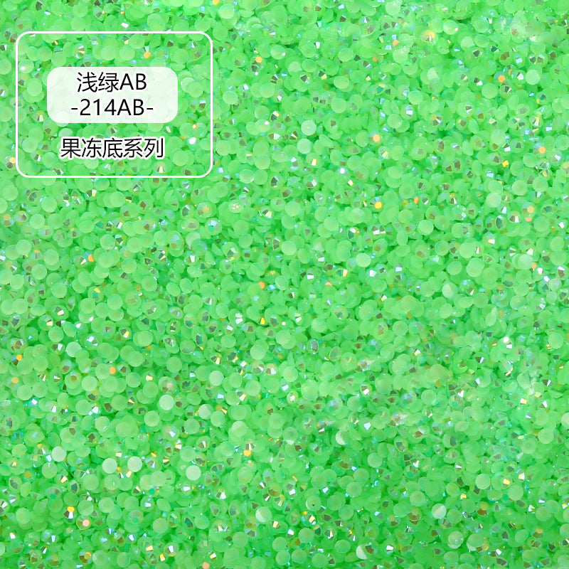 AB Colorful Resin Flat Bottom Rhinestones - Nail Art Clothing Shoes Bag Accessories