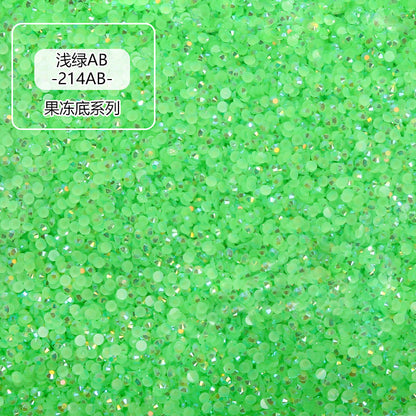 AB Colorful Resin Flat Bottom Rhinestones - Nail Art Clothing Shoes Bag Accessories