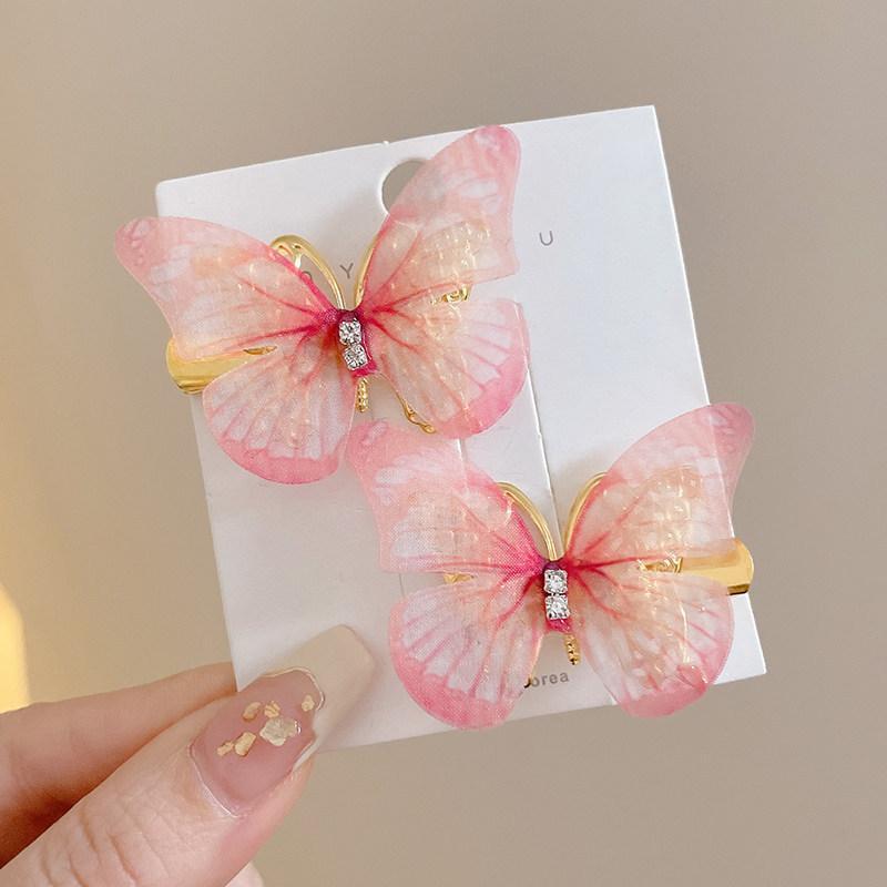 Flower hairpin female hottie photo headgear retro super fairy atmosphere blue beautiful new Chinese side clip hair accessories
