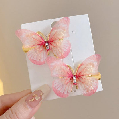 Flower hairpin female hottie photo headgear retro super fairy atmosphere blue beautiful new Chinese side clip hair accessories