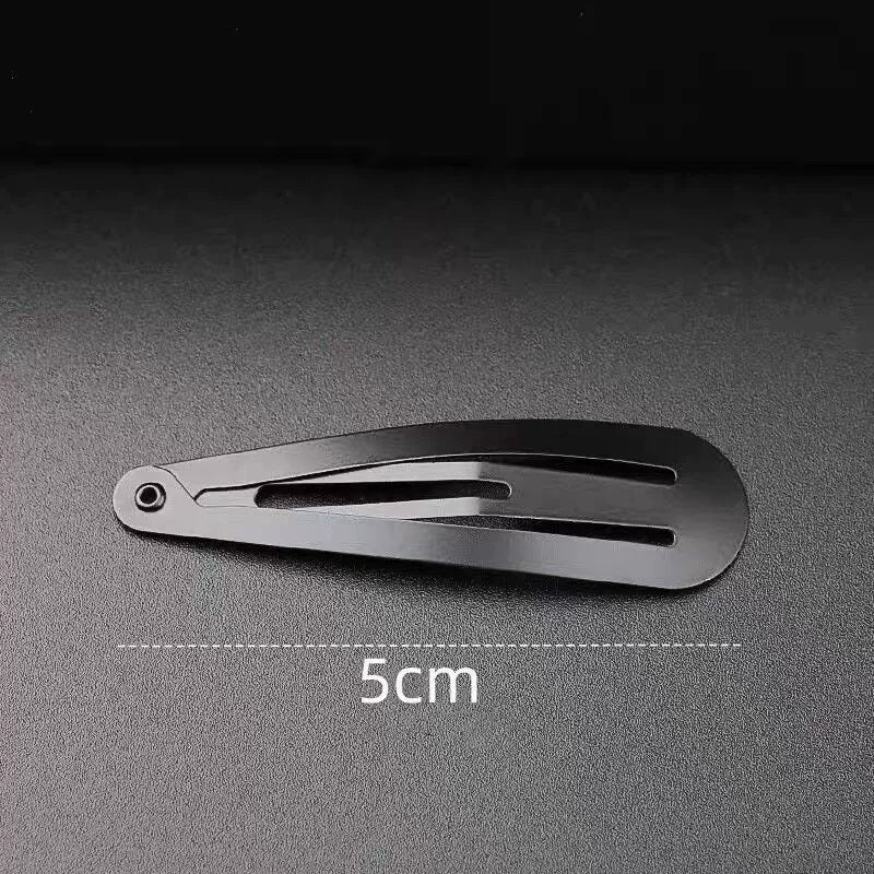 Black BB hair clips for women, 2026 new style, bangs clip, hair clip, hair clip on the back of the head, loose hair clip on the forehead, metal water drop clip