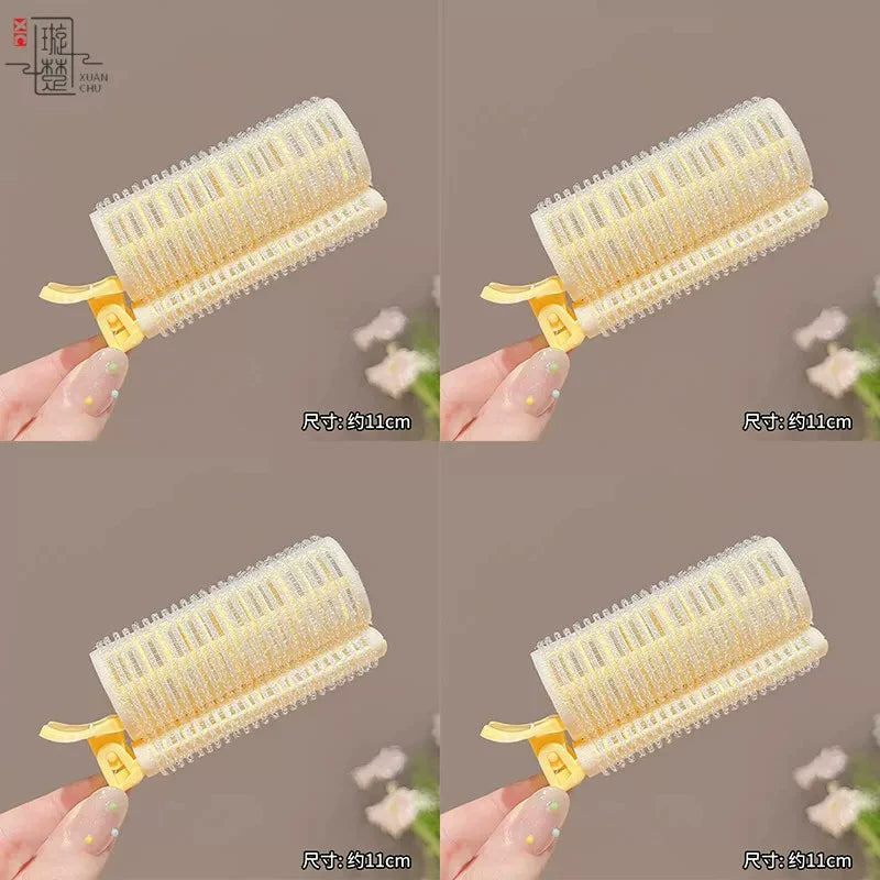 Lazy air bangs, curling tubes, female high skull top styling artifacts, forehead hair roots, fluffy clips, curling pins, headdresses