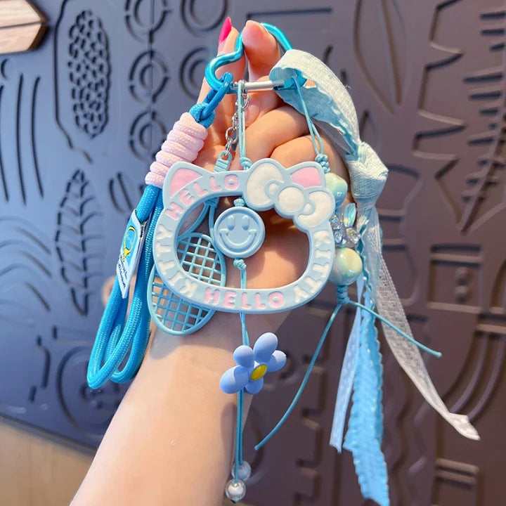 Creative miu dopamine KT cat bracelet keychain bag pendant accessories car school bag keychain pendant