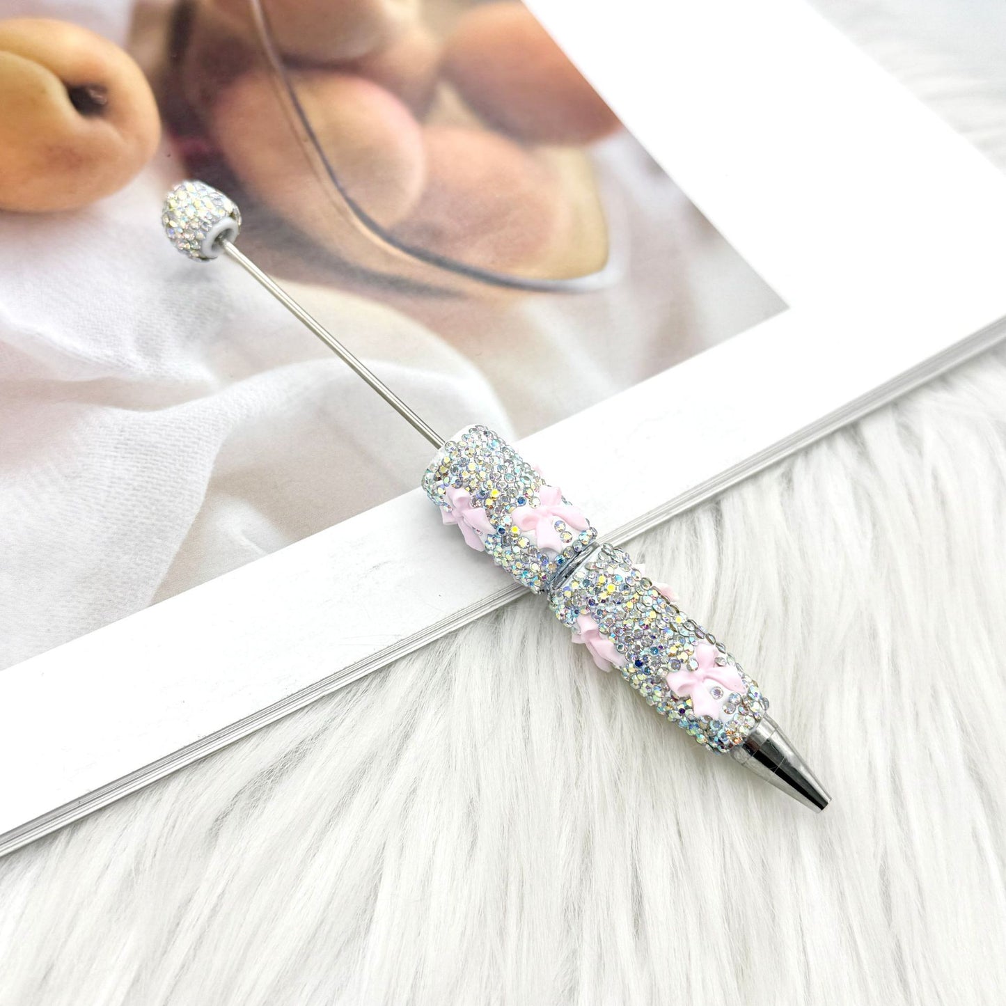 DIY creative bow full diamond  pen multi-color diamond gift pen Valentine's Day series gift pen in stock