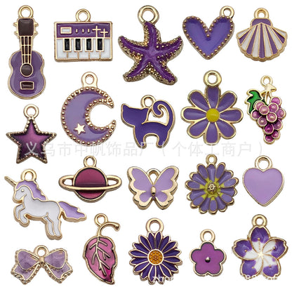 pendant Charms mix collections - Dripping Alloy DIY Bracelet Necklace Earring Key Ring Pendant