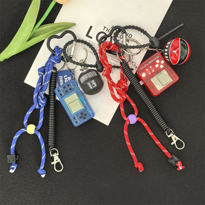 Pocket mini video game console Tetris game console nostalgic decompression toy creative gift keychain