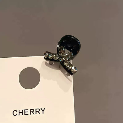 Mini mini claw clip, exquisite rhinestone hair clip, five-pointed star bang clip, premium side-style loose hair clip, new headwear