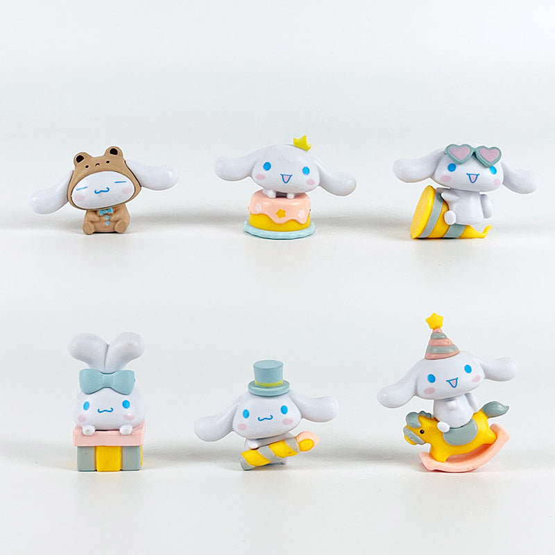 Sanrio Big Ears Cinnamon Dog Series Desktop Trinkets, Trendy Toys, Car Doll Gifts