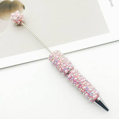 DIY  heavy industry full of diamonds full of pearl ballpoint pen creative gradient beaded ballpoint pen gift pen spot wholesale