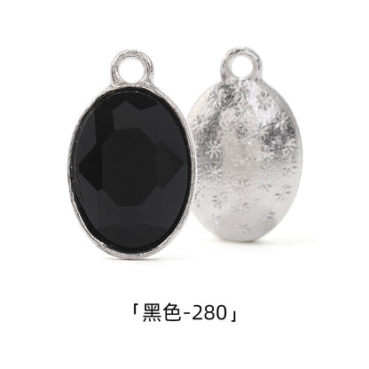 Cross-border wholesale oval pendants, zinc alloy pendants, earrings, bracelets, jewelry accessories, high-appearance oval single pendants