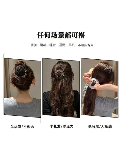 Flat hair clip, large pancake claw clip for women, new style for women, half-tie hair bun hair clip for the back of the head, yoga sports hair clip