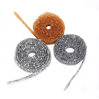 Resin drill belt tear off adhesive rhinestone strip clothing shoe bag drill hair dryer crystal drill handmade resin DIY accessories