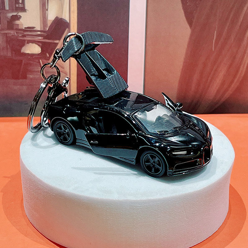Creative Simulation Mini Sports Car Keychain - Cartoon Schoolbag Car Pendant Keychain Creative Gift