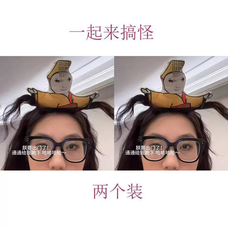 Ratatouille headband, Xiaohongshu, the same style of plush hair dolls, funny bundles, funny hair accessories
