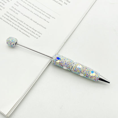 Love full diamond ballpoint pen creative DIY beading handmade diamond inlaid ballpoint pen educational student stationery spot wholesale