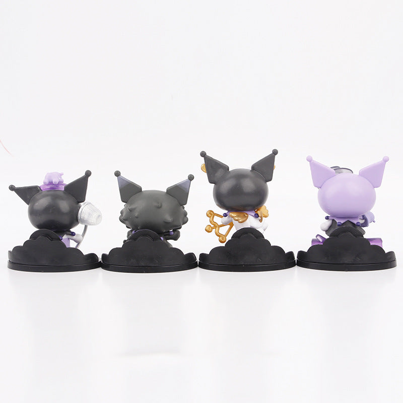 Anime werewolf killing Kuromi witch prophet doll model desktop microlandscape doll gacha ornament