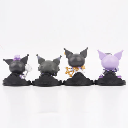 Anime werewolf killing Kuromi witch prophet doll model desktop microlandscape doll gacha ornament