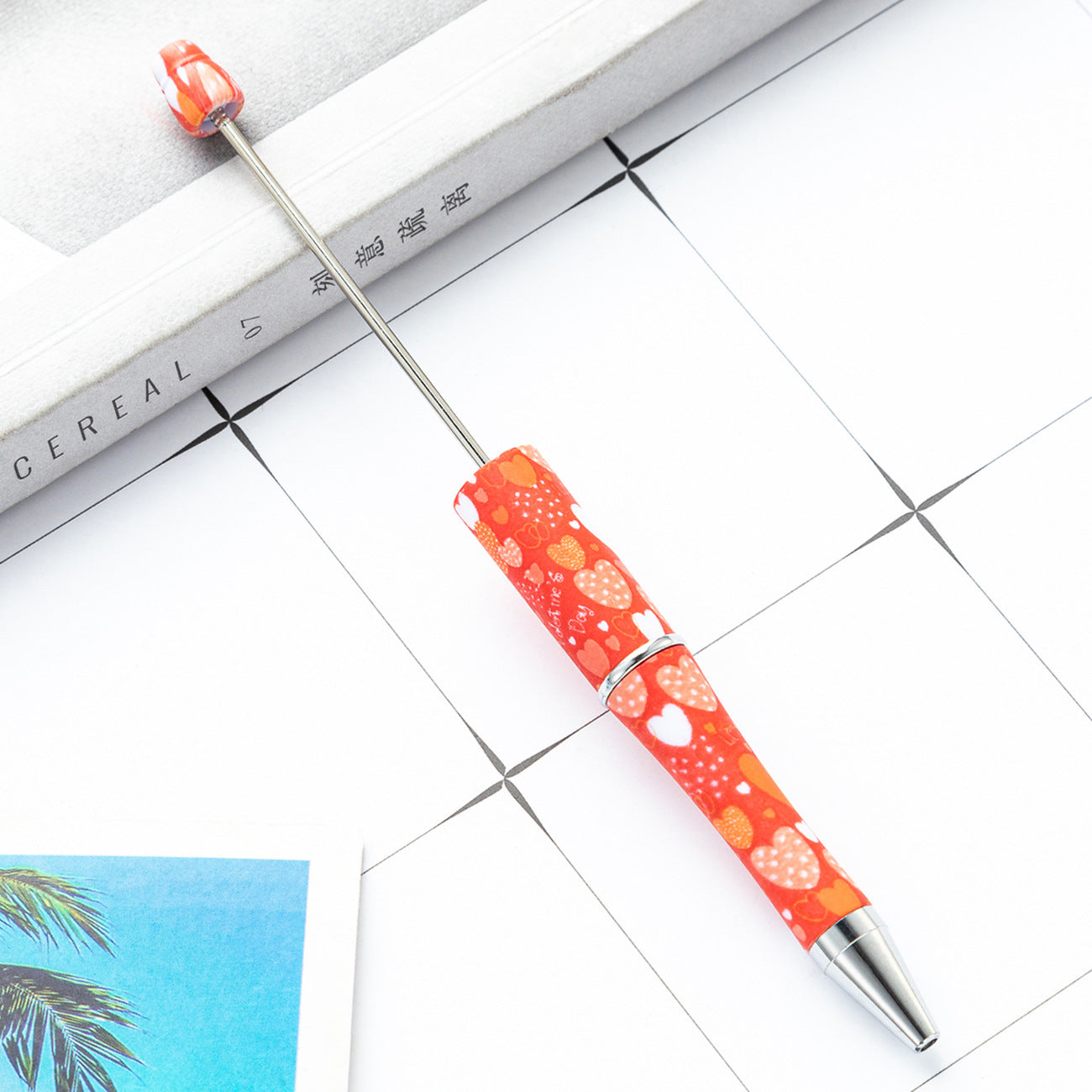 Valentine's Day Beadable Ballpoint Pen – DIY Love Gift Pen | Multiple Colors
