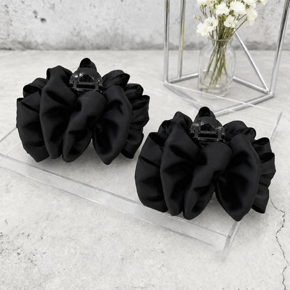 Black mesh bubble claw hair clip with a premium look like a 'full-scale starry star' hair clip, 2026 new style with little hair volume at the back of the head