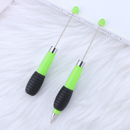 Creative DIY telescopic ballpoint pen, Morandi macaron color rotating telescopic beading, cute love small fresh ballpoint pen
