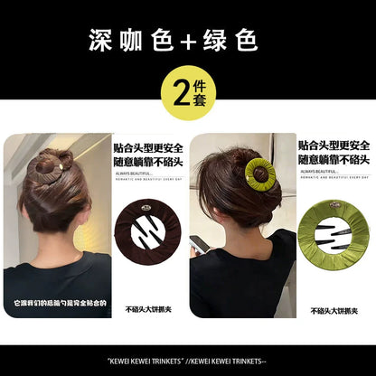 Flat hair clip, large pancake claw clip for women, new style for women, half-tie hair bun hair clip for the back of the head, yoga sports hair clip