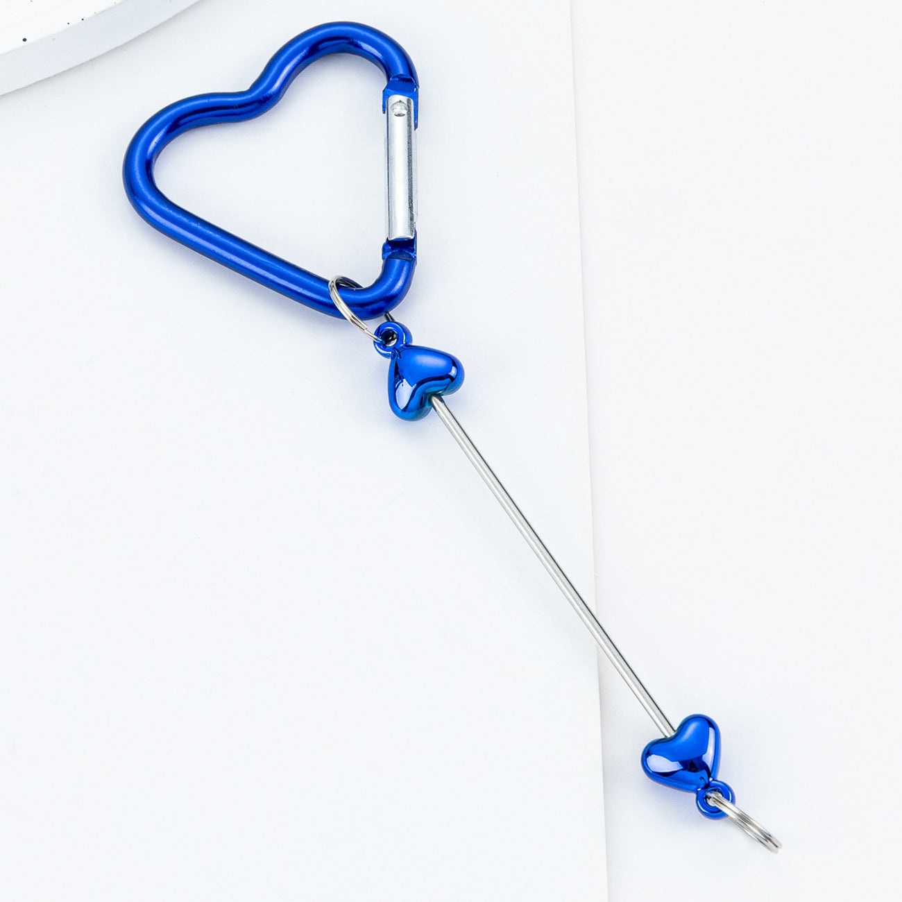 DIY Beaded Love Carabiner - Metal Bag Hook Jewelry Outdoor Kettle Backpack Carabiner