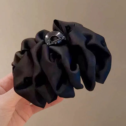 Elegant Korean mesh bubble hair clip for women, 2026 new updo, small hair volume, shark clip headpiece, small flower pattern