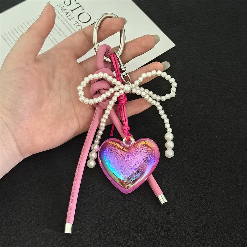 DIY Hand Woven Carabiner Bag Pendant Keychain