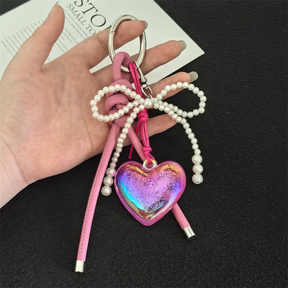 DIY Hand Woven Carabiner Bag Pendant Keychain