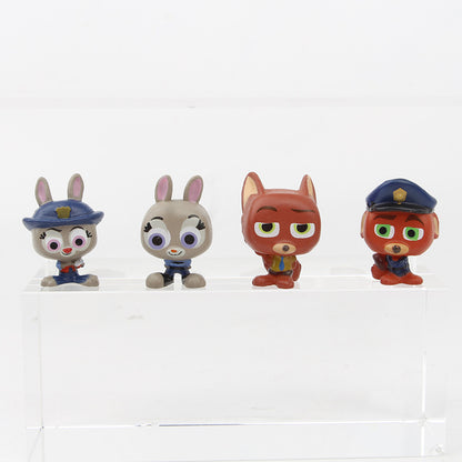 12 Zootopia figures 2nd generation Q version of the Metropolitan Doll Cake Decoration Ornament Model