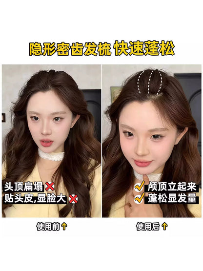 Flat Head Savior Seamless Simple Loose Hair Clip Loose Hair Organizer High Crown Miracle Sweet Girl Invisible Seamless Hair Buckle