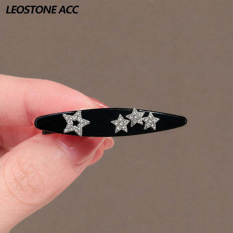 Small bangs clip shredded hairpin side forehead hairpin women's high-end new Korean mini flash diamond hairpin