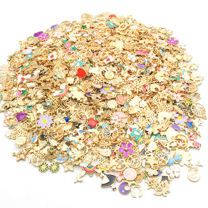 pendant Charms mix collections - Dripping Alloy DIY Bracelet Necklace Earring Key Ring Pendant