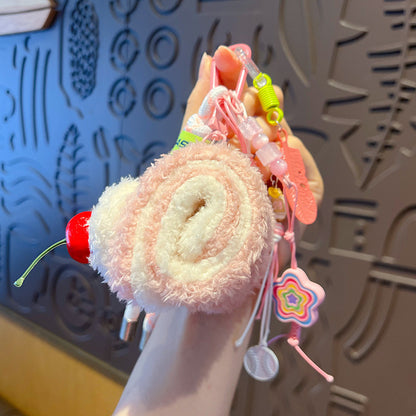 Creative DIY Plush Food Miu Series Bag Pendant Accessories Couple Hamburger School Bag Keychain Doll Small Pendant