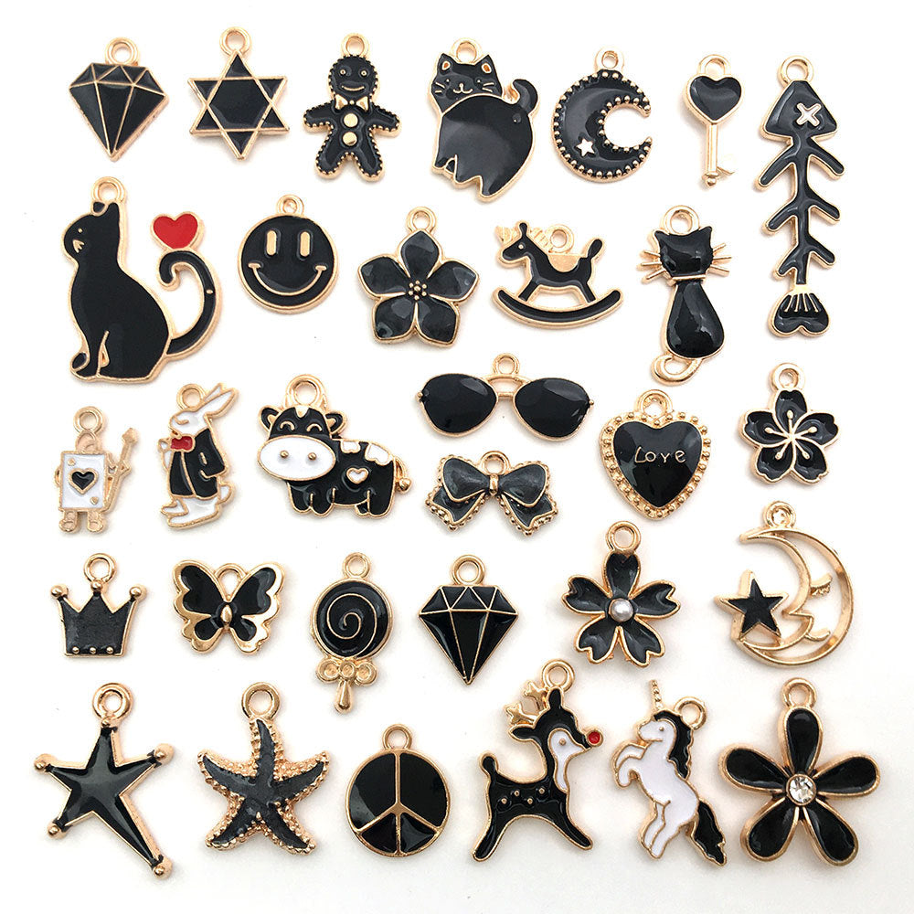 pendant Charms mix collections - Dripping Alloy DIY Bracelet Necklace Earring Key Ring Pendant