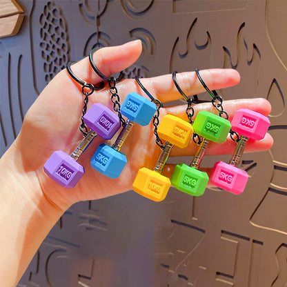 Creative Mini Fitness Dumbbell Series Bag Hanging Accessories Premium Keychain Accessories Accessories Charms Small Gift Pendants