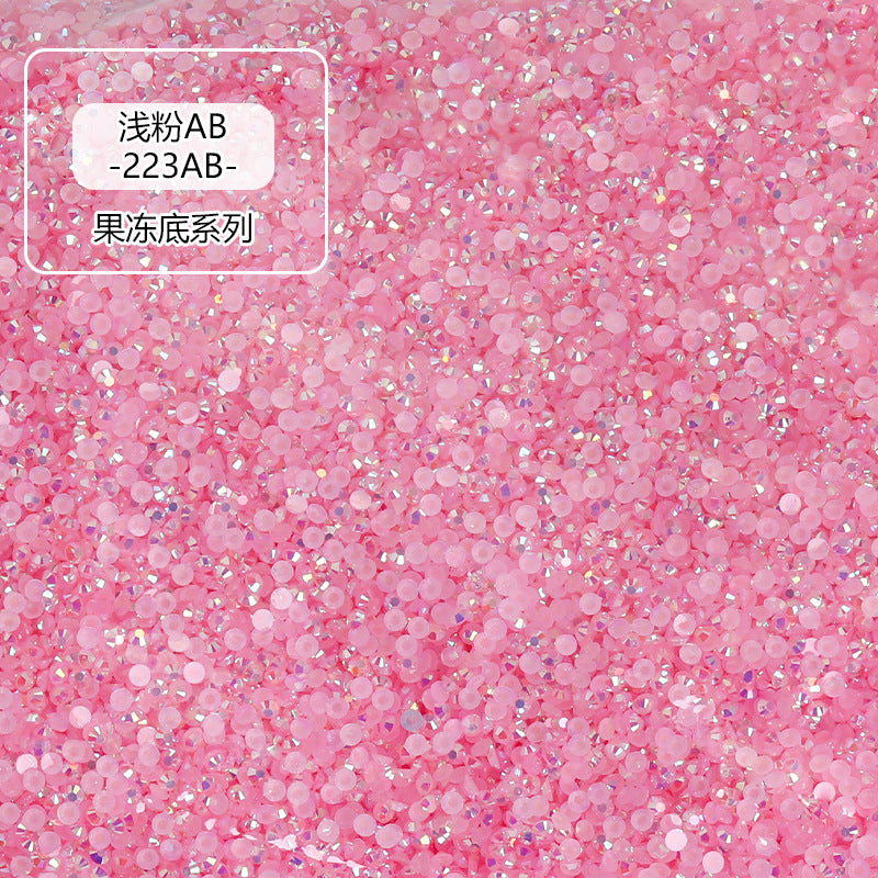 AB Colorful Resin Flat Bottom Rhinestones - Nail Art Clothing Shoes Bag Accessories