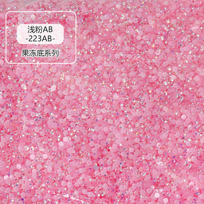 AB Colorful Resin Flat Bottom Rhinestones - Nail Art Clothing Shoes Bag Accessories