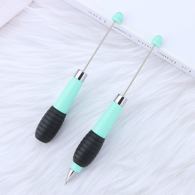 Creative DIY telescopic ballpoint pen, Morandi macaron color rotating telescopic beading, cute love small fresh ballpoint pen