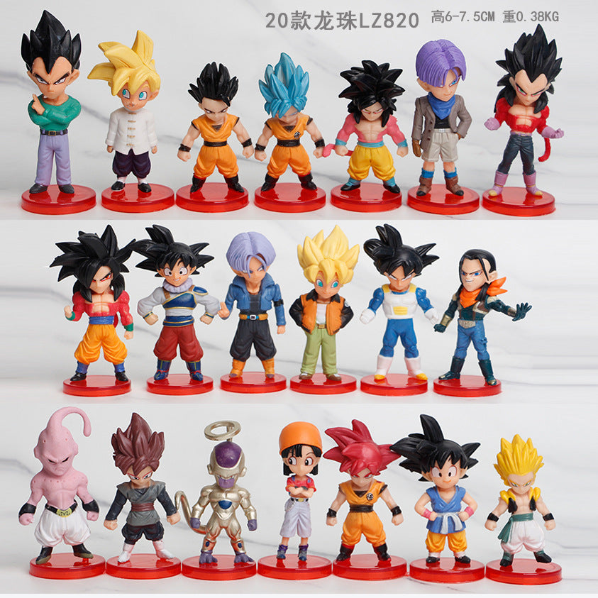Spot Dragon Ball Figure Monkey King Vegeta Frieza Magic Model Doll Gacha Doll Machine Ornaments