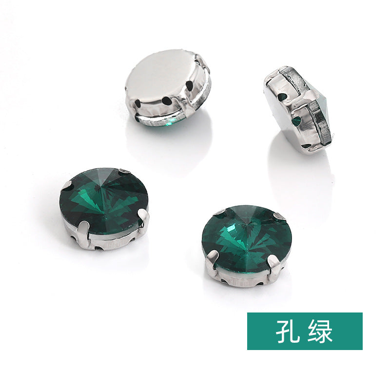 Rivoli Crystal Square Claw Rhinestones - Hand-Sewn Shoe Luggage Clothing Accessories